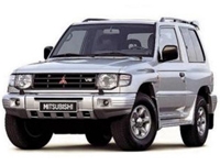 Коврики из экокожи 3D Mitsubishi Pajero II (правый руль) 3 двери 1990-2004